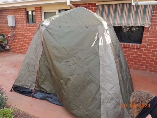 Tent before fixing
